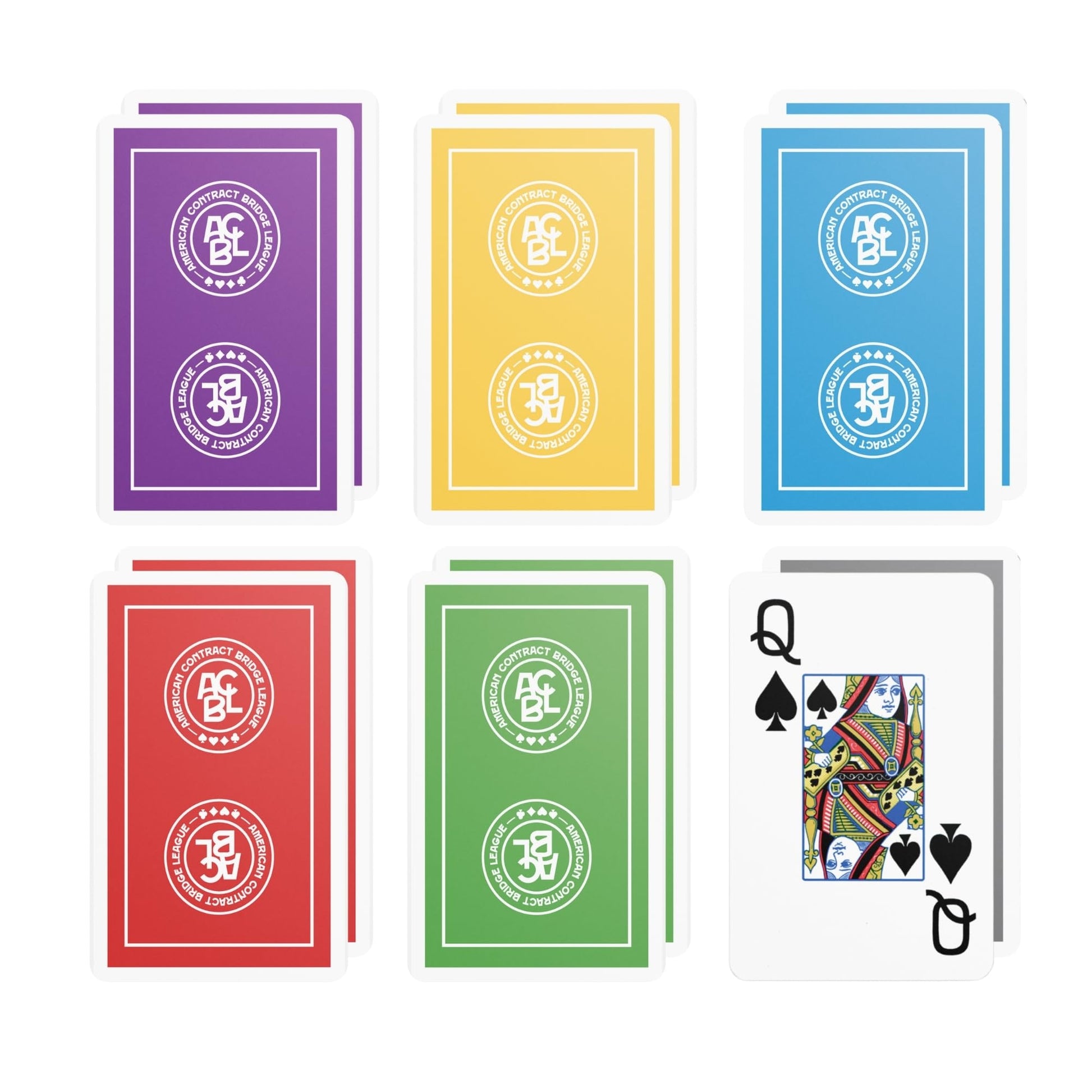 Baron Barclay ACBL (American Contract Bridge League) Playing Cards - Jumbo Print - 1 Dozen Decks - Bridge Sized - Plastic Coated