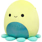 Squishmallows Original 12in Orphie The Lime Green Octopus with Teal Tentacles - Official Jazwares Plush (Medium-Sized)