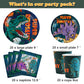 Dinosaur Birthday Party Tableware Set For Boys - 20 Guests- Dinosaur Birthday Party Supplies Kit, Includes Dino Party Plates, Napkins, Cups