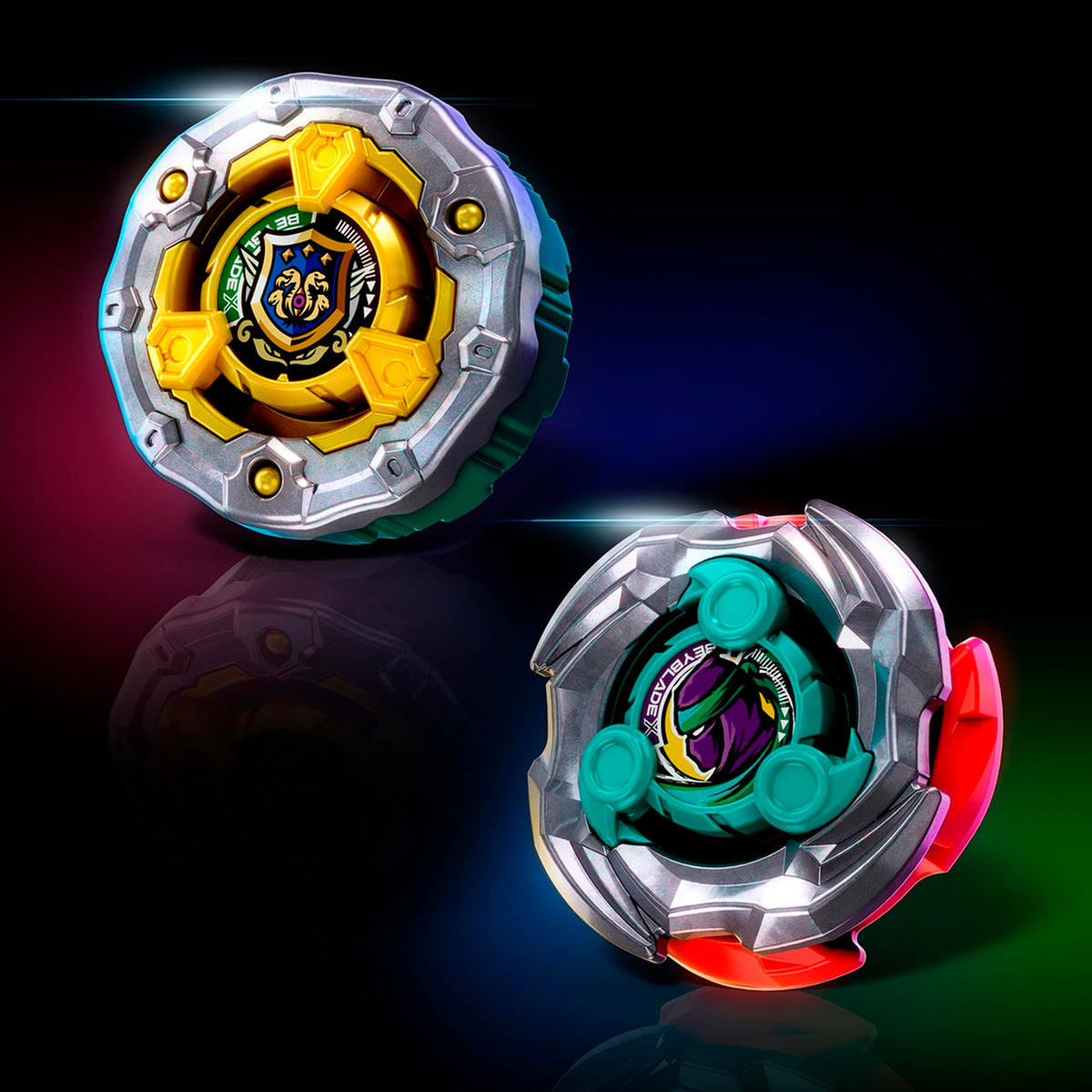 Beyblade X Sneak Attack Battle Set with Beystadium Arena, Rampart Aegis GB & Cutter Shinobi LF, 2 Right-Spinning Takara Tomy Battling Tops Game Toys