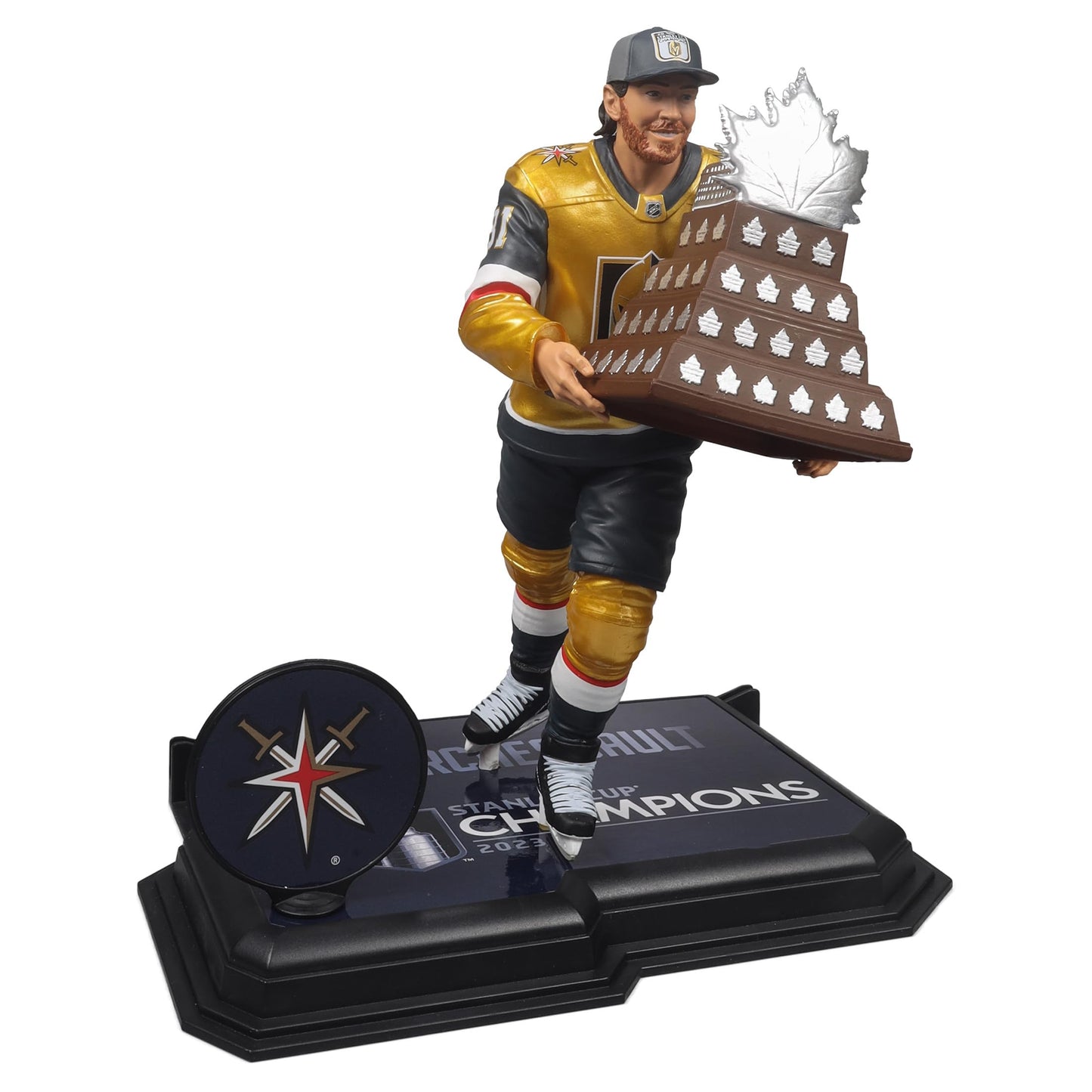 McFarlane Toys - Jonathan Marchessault w/Conn Smythe Trophy & Stanley Cup (Vegas Golden Knights) NHL 7in Posed Figure McFarlane's SportsPicks