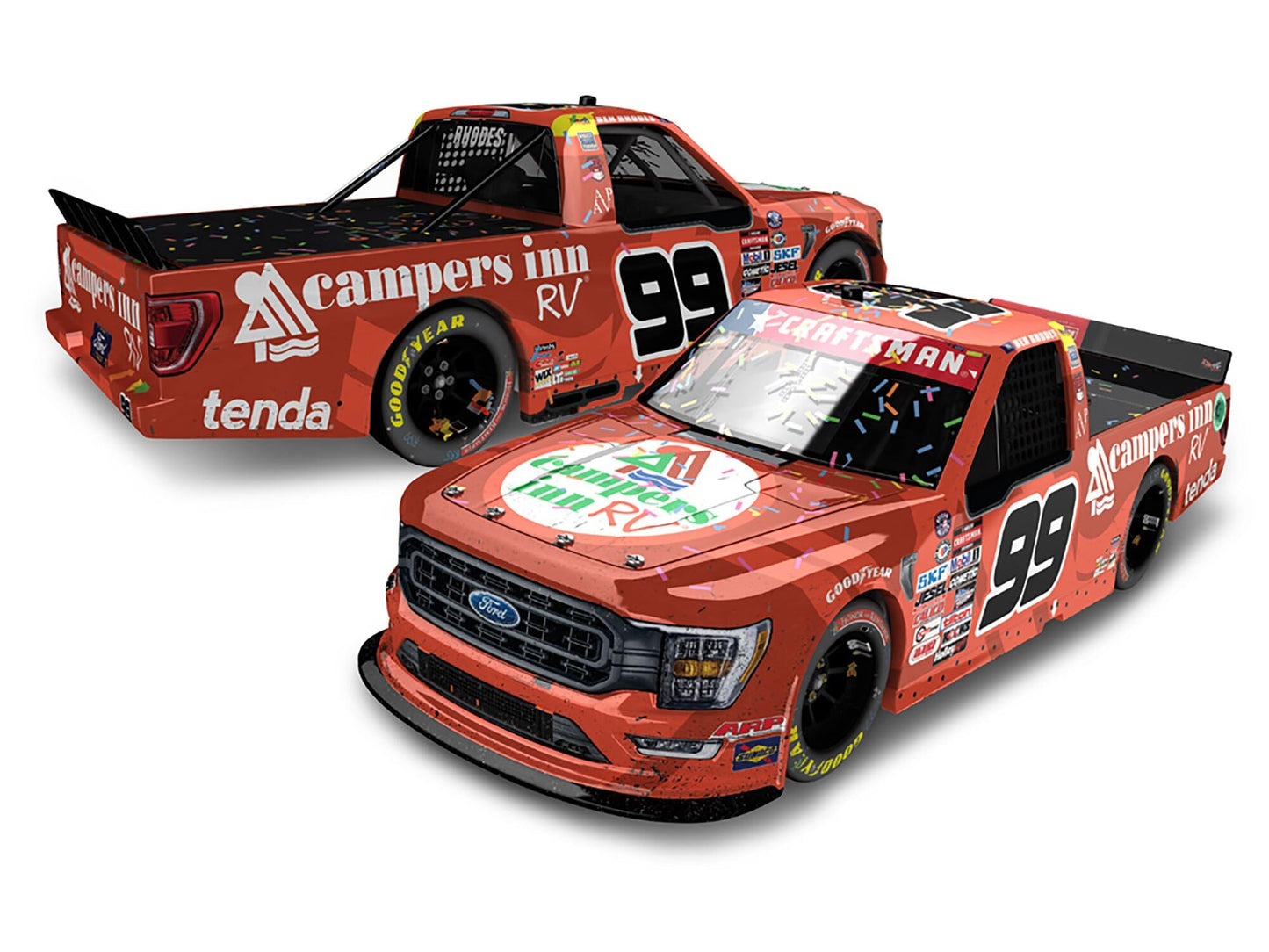 Ben Rhodes 2023 Campers Inn RV Charlotte Race Win 1:64 Diecast