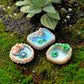 Blue Miniature Mini Water Pool Made Resin DIY Miniature Mini Water Pool Fairy Garden Lawn Ornament for Mountain Dollhouse Decor Craft Garden