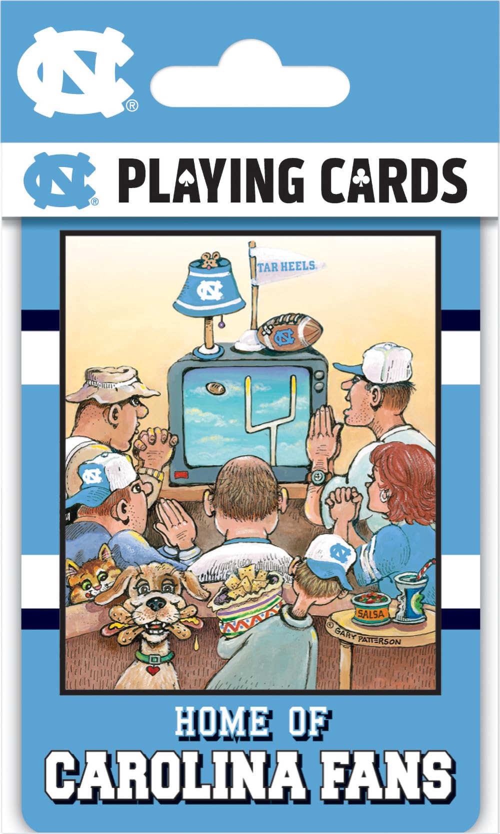 Masterpieces Officially Licensed NCAA UNC Tar Heels Playing Cards for Fans - 54 Card Deck for Adults