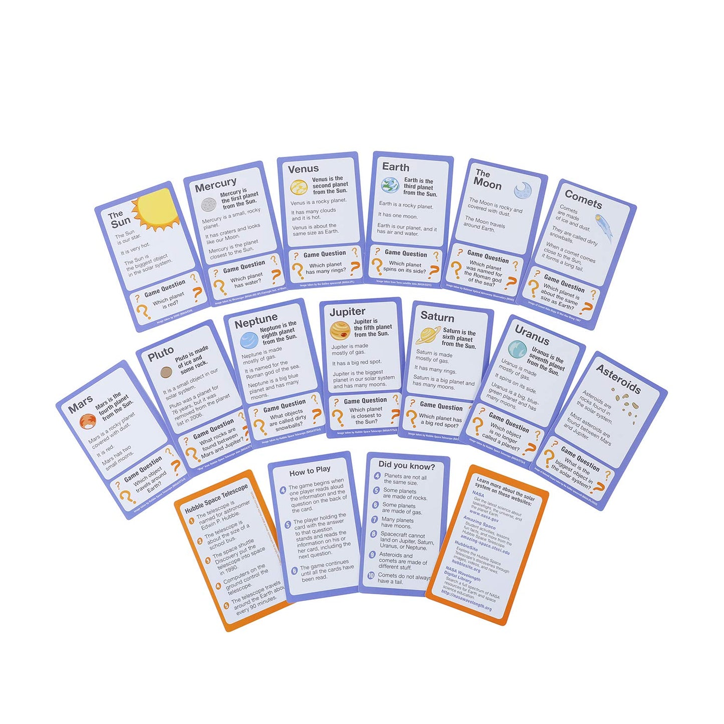 FieldDream 16Pcs Solar System Flash Cards for Toddlers and 1Pcs Poster|Space Planet Kids Learning Flashcards|Early Educational Matching Games|Perfect