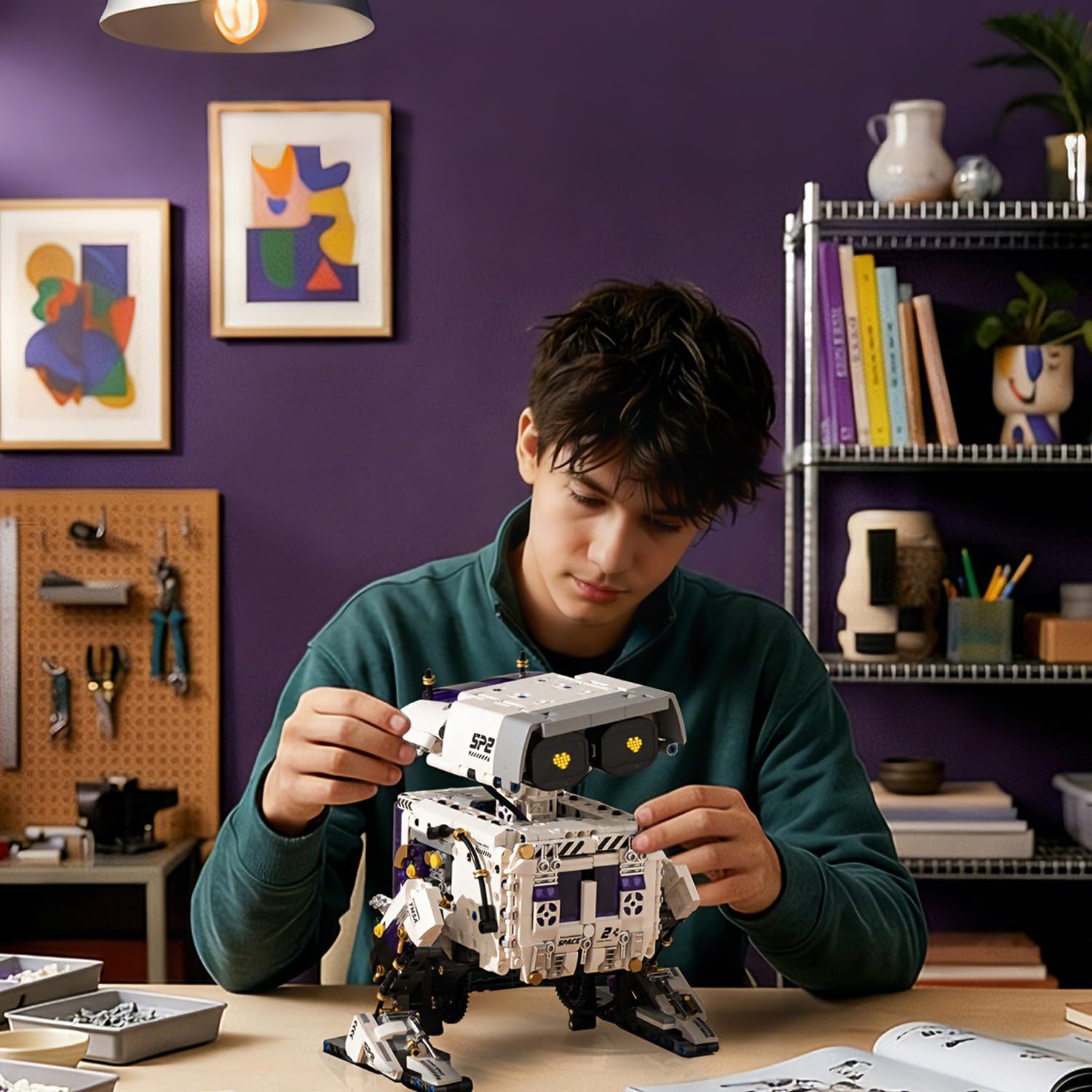 MOQIDI Technic Robot Building Set,Remote Control?App,Coding for Boys 8-12