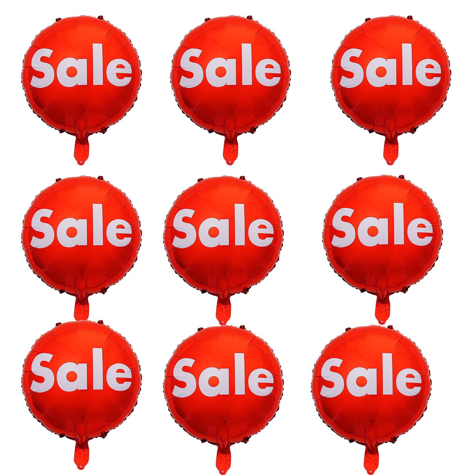 10PCS Red Sale Foil Balloon 18inch Round Sale Mylar Balloon for Celebrating a store opening