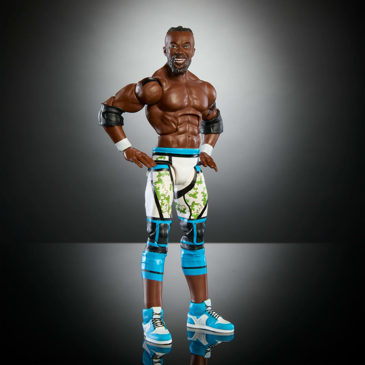 Mattel WWE Elite Action Figure & Accessories, Series #113 6-inch Collectible 6-inch Collectible Kofi Kingston with 25 Articulation Points & Swappable