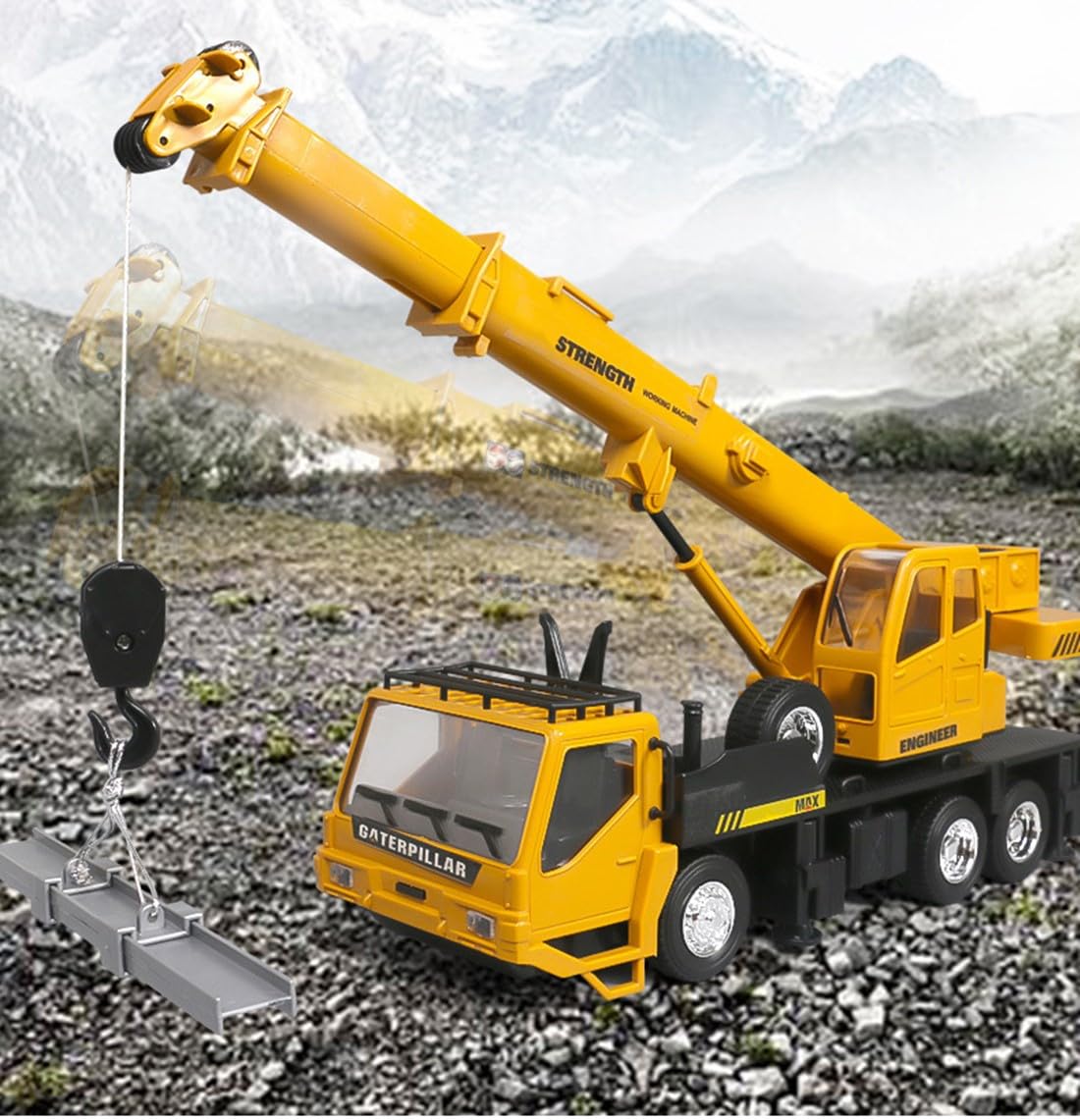 RC Crane Toy Construction Vehicles Remote Control Large Crane Toys for Kids