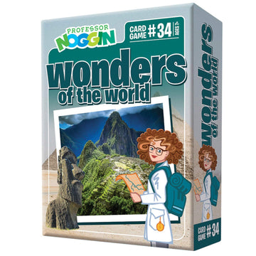 Outset Media Professor Noggin's Wonders of The World Trivia Card Game - an Educational Based Card Game for Kids - Trivia, True or False, and Multiple