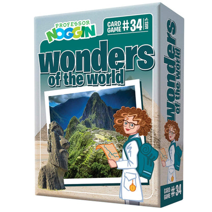 Outset Media Professor Noggin's Wonders of The World Trivia Card Game - an Educational Based Card Game for Kids - Trivia, True or False, and Multiple