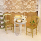 Funky Mini House 1:12 Scale Modern Iron Dollhouse Chair - Mini Metal Furniture for Dollhouse Living Room/Office Decor, Ideal Gift for Collectors