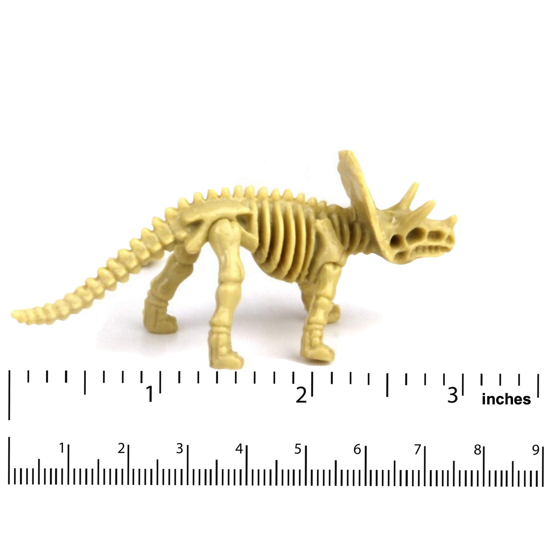 Bedwina Dinosaur Fossil Skeleton - (Pack of 24) 3.7 Inch Assorted Plastic Dino Figure Bones for Kids Science Dig Kit, Digging Sandbox Bins Play Toys