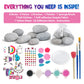 Sii Pikki Unicorn Rock Painting Kit for Kids - Arts and Crafts DIY Set, Paint & Decorate Stones, Kids Craft Kit, Fun Family Activity,Creative Gift