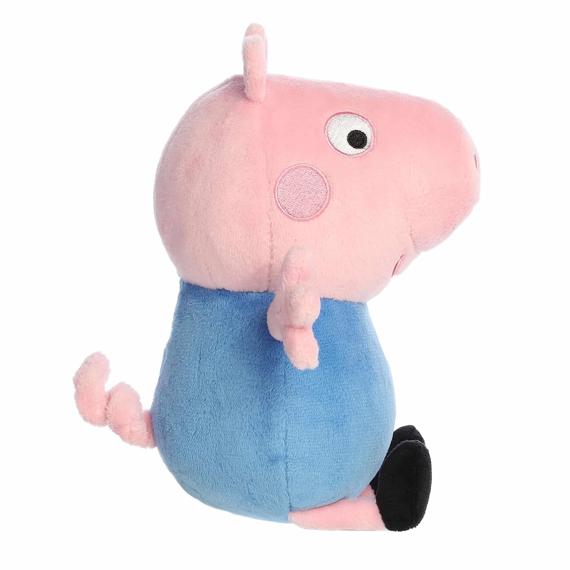 Aurora® Playful Peppa Pig™ George Pig Stuffed Animal - Officially Licensed Toys for All Fans - Perfect for Birthdays, Adults and Kids All Ages - Pink