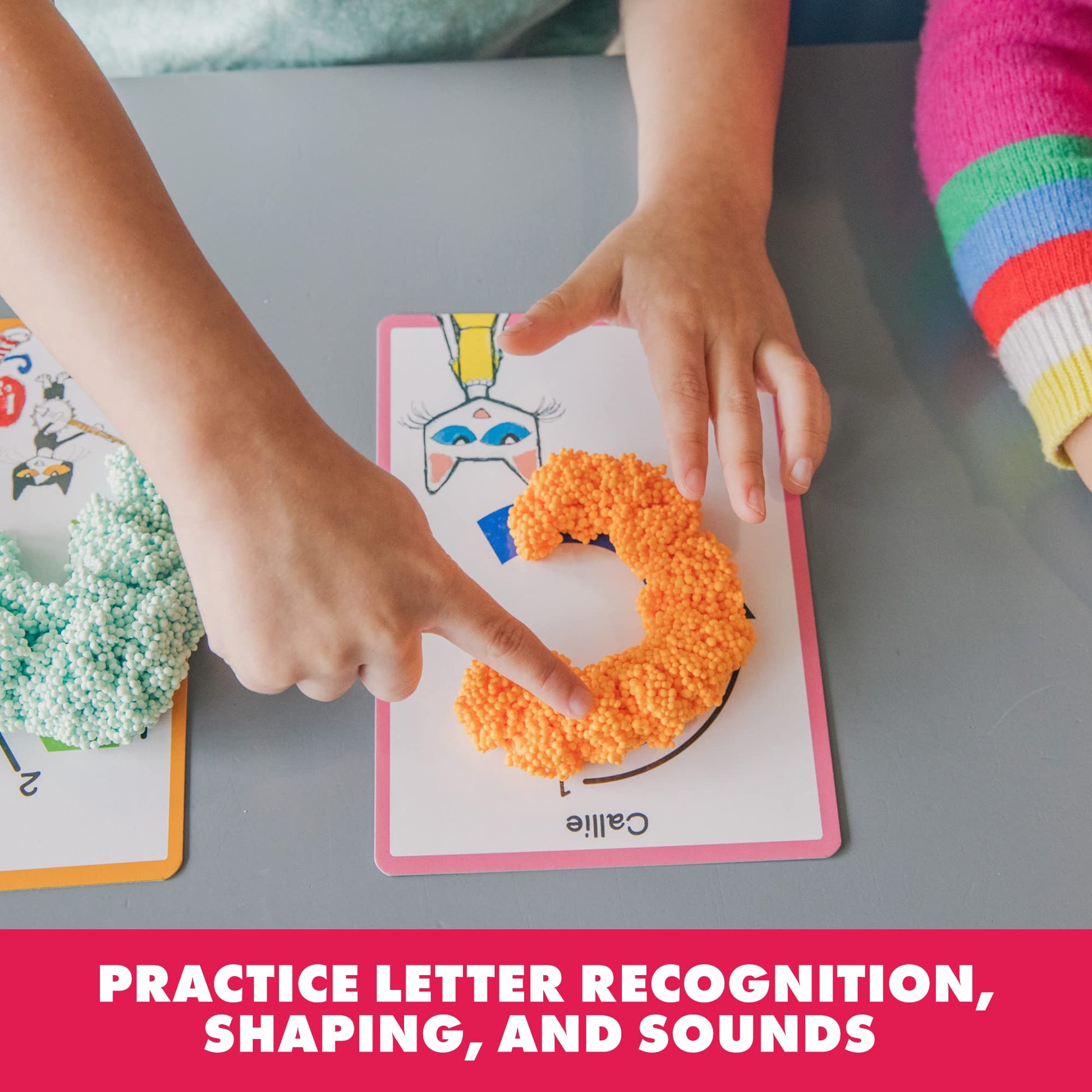 Educational Insights Pete the Cat Playfoam Shape & Learn Pete the Cat Groovin' Alphabet Set with 8 Playfoam Bricks, 13 Double-Sided Cards, Gift
