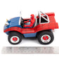 Jada Spider-Man Buggy RC with Non-Removable Spider-Man Figure - 7", Turbo Button, Full-Function Remote Control, Ages 6+, Red/Blue