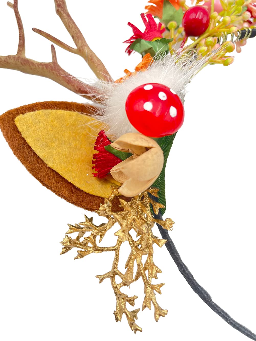 Kimglurs Christmas Girl Headwear Hand-made Headdress for Party Snowman Antler Headband for Kids Adults(Hairband
