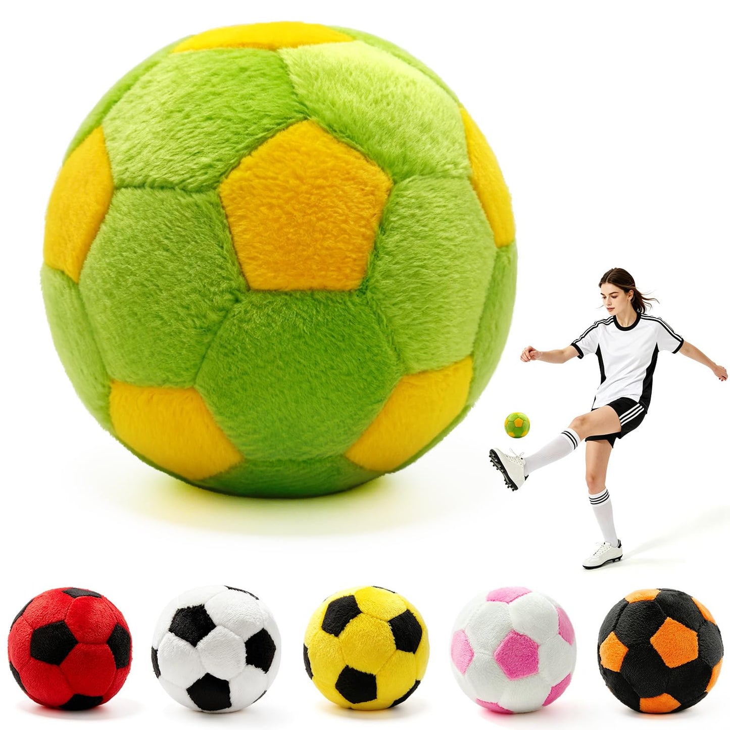 RCZETC Premium Soccer Style Footbag Ball, Classic Hacky Kick Bag for Freestyle Tricks, Juggling & Foot Skills Training, Indoor Outdoor Game for Teens