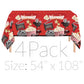 Oojami 4 Pack Table Cover Movie Night Theme Tablecloth Large Size 54" x 108" Ideal for Movie Night Themed Party Table Cover Party Supplies