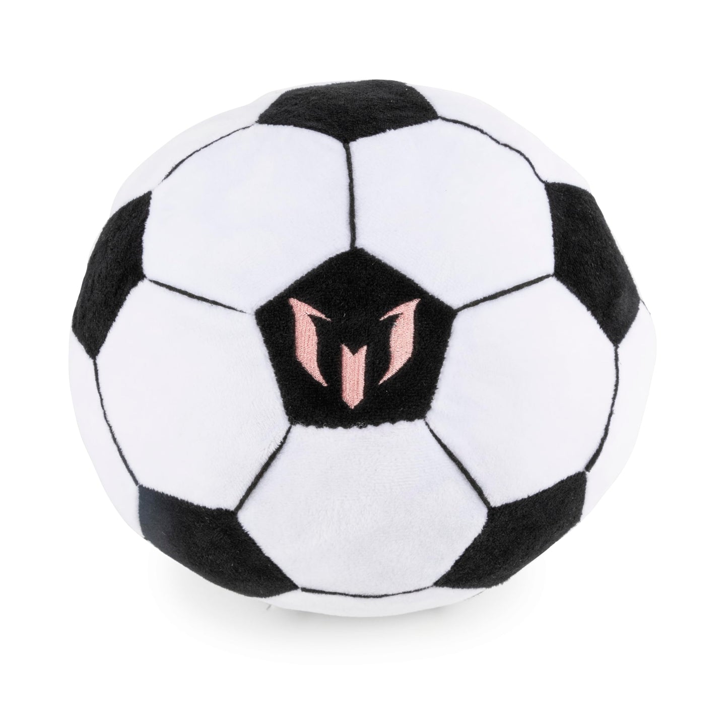 Jay Franco Messi Plush Pillow Buddy - Ultra-Soft Stuffed Plushie & Cozy Pillow, Official Licensed Product, 8 Inch, White - Messi's Ball