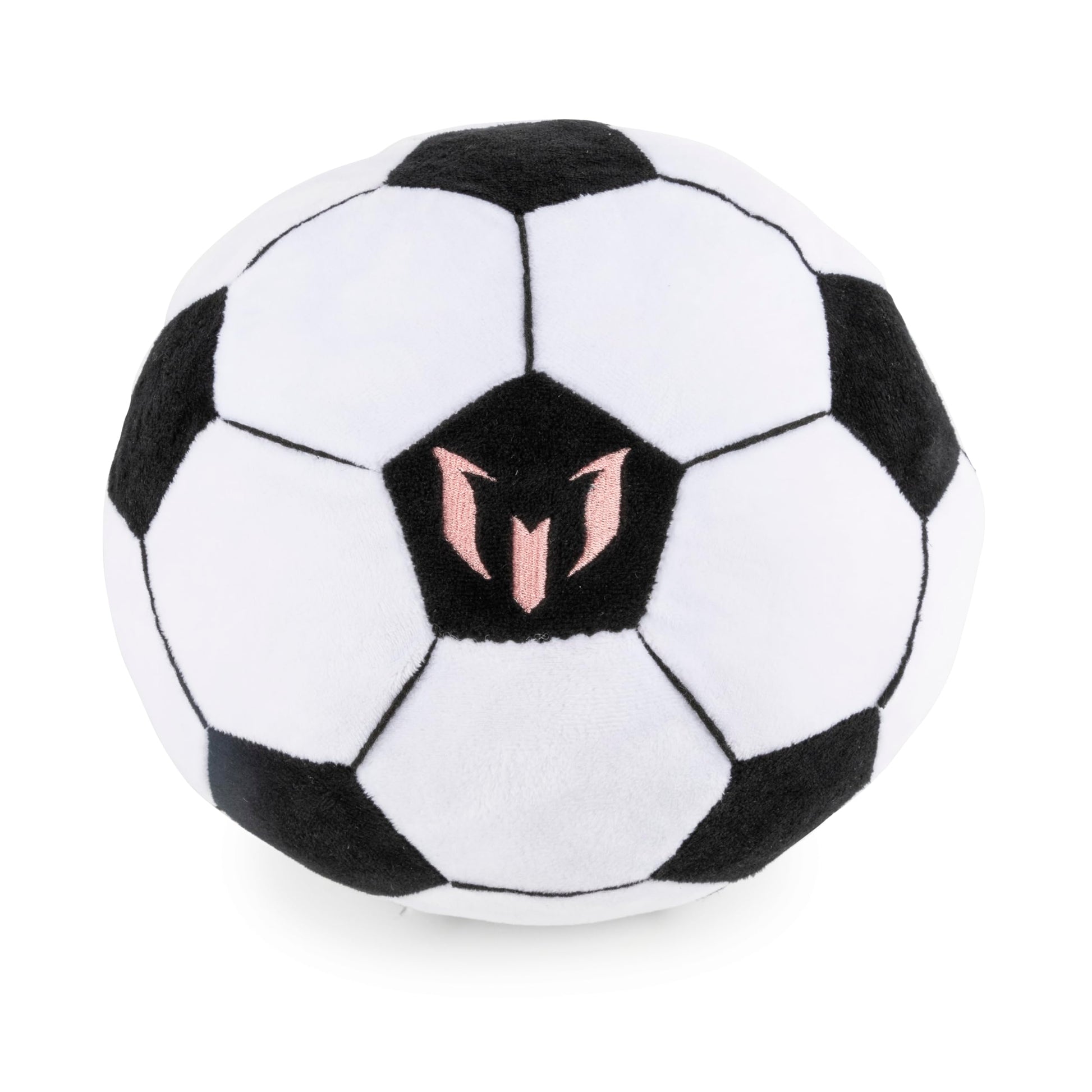 Jay Franco Messi Plush Pillow Buddy - Ultra-Soft Stuffed Plushie & Cozy Pillow, Official Licensed Product, 8 Inch, White - Messi's Ball