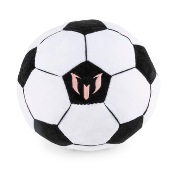 Jay Franco Messi Plush Pillow Buddy - Ultra-Soft Stuffed Plushie & Cozy Pillow, Official Licensed Product, 8 Inch, White - Messi's Ball