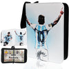 Soccer Card Binder 440 Pockets- Waterproof Trading Card Album with 55 Removable Sleeves Fit - 3 Rings with Zipper -Compatible with Topps Sports Cards