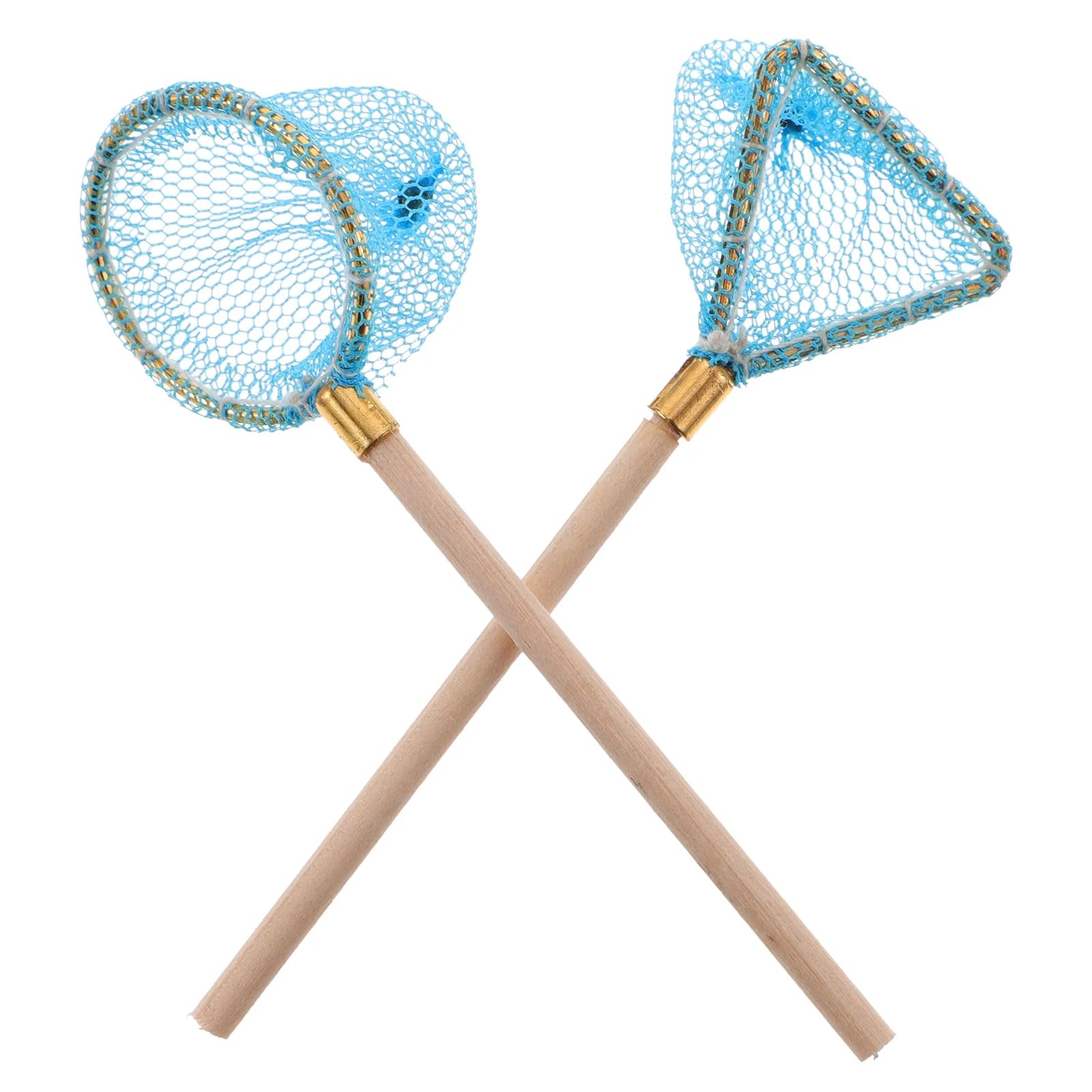 2Pcs 1/12 Miniature Fishing Nets Dollhouse Decoration Accessories, DIY Doll House Kit