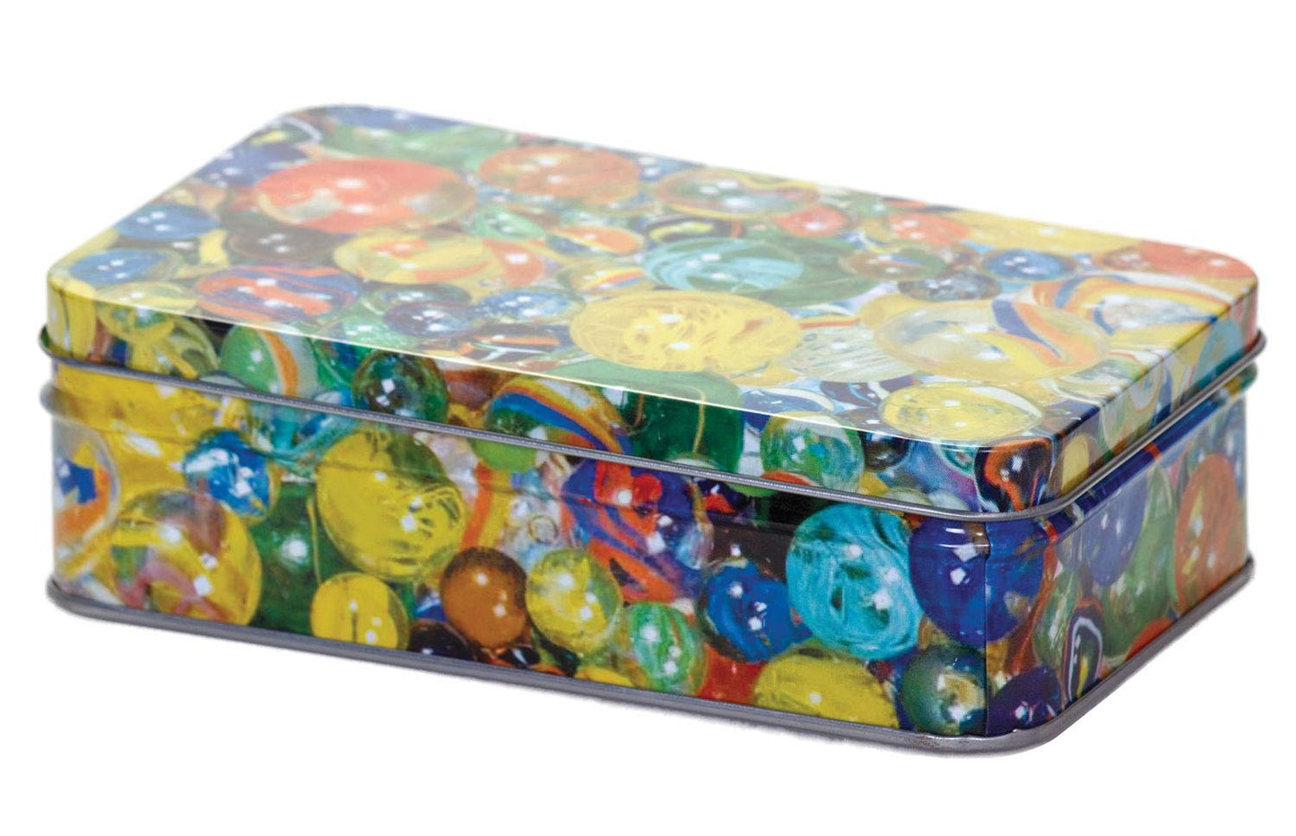 Tobar Marbles - Tin of 60 Mixed Designs Assorted Designs and Colours 15237