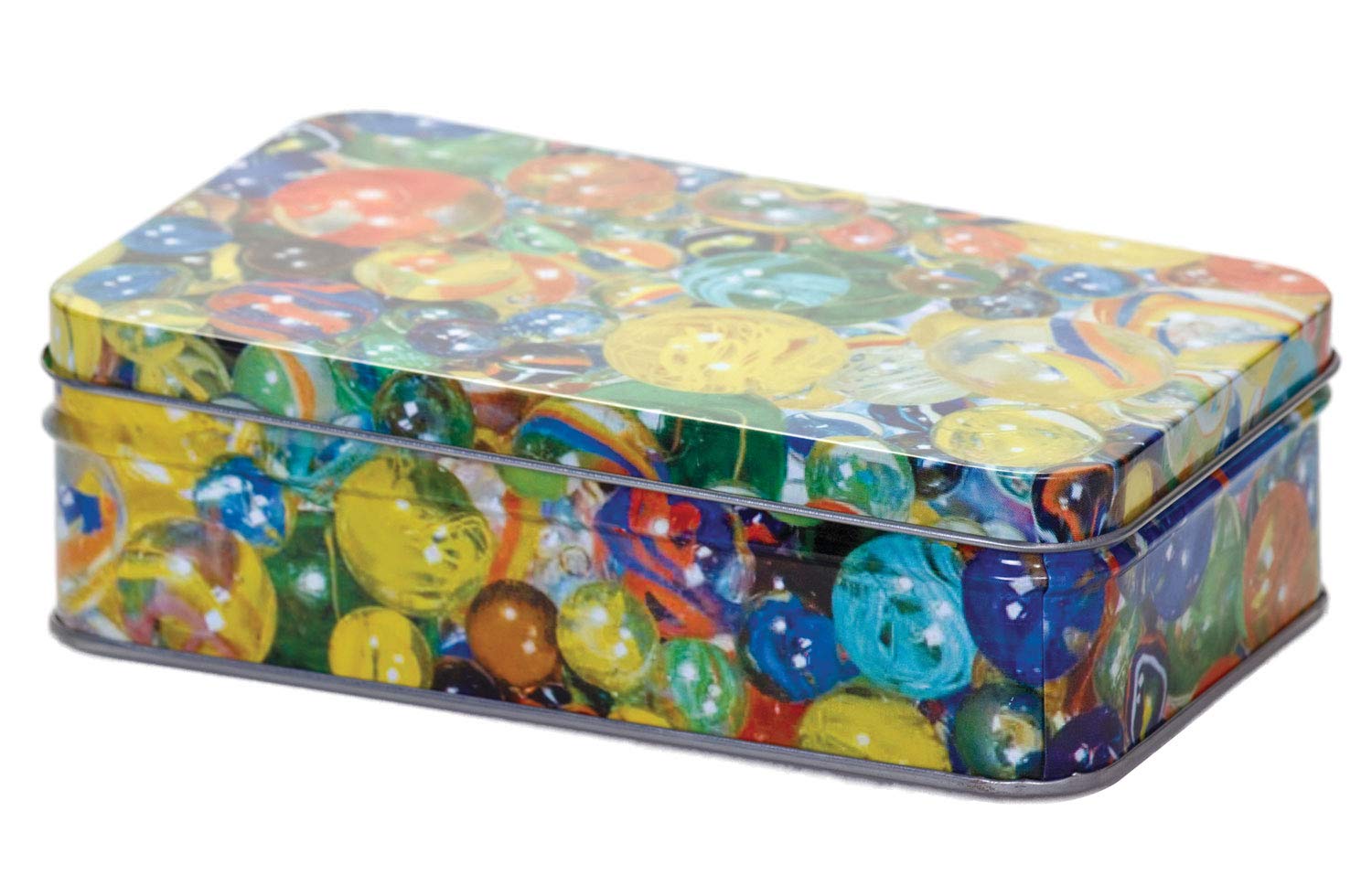 Tobar Marbles - Tin of 60 Mixed Designs Assorted Designs and Colours 15237
