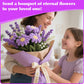 500 Pcs Pipe Cleaners Flower Making Kit with LED Light - Chenille Stems Set w/Floral Wire, Floral Stamens, Craft Wire, Tape & Ribbon for Light Up
