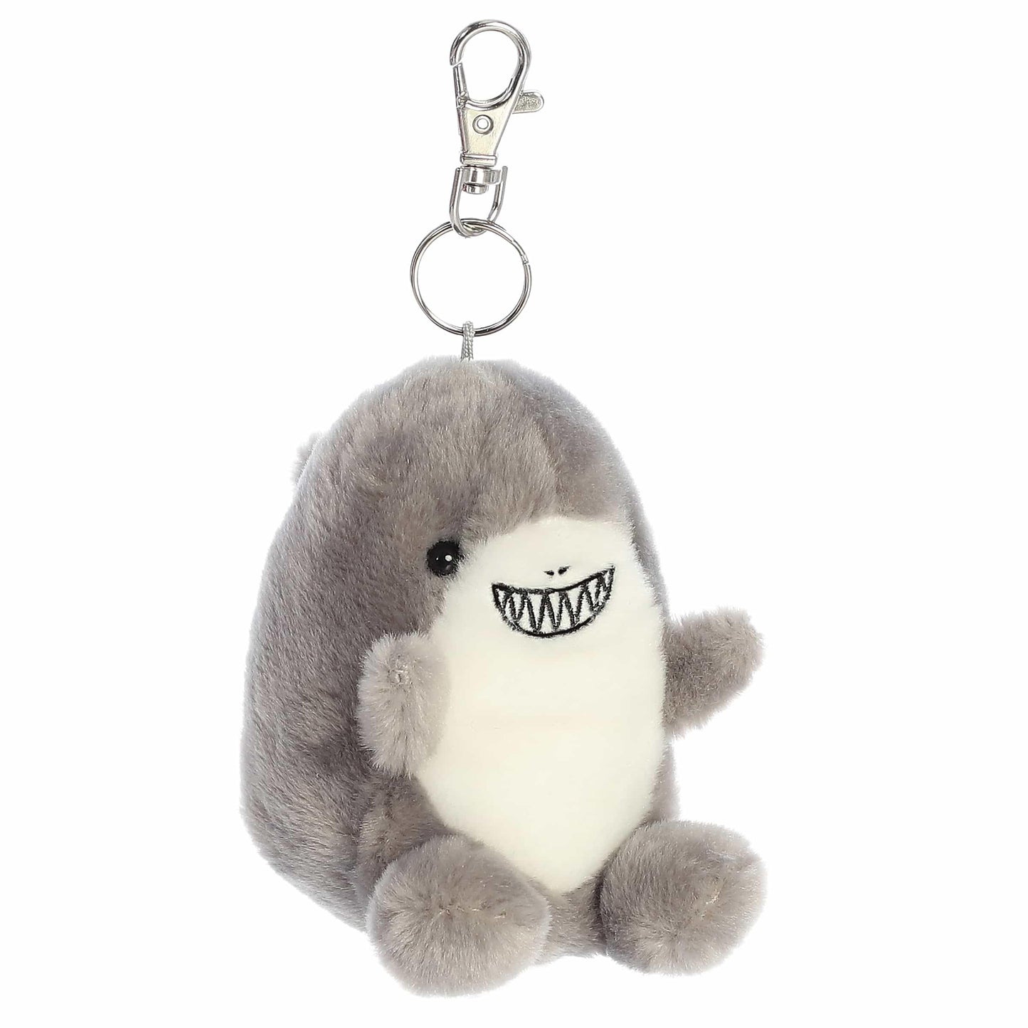 Aurora® Adorable Palm Pals™ Chomps Shark™ Clip-On- Fun Collectible Plush for Kids and Adult Collectors - Perfect for Backpacks and Birthday Gifts