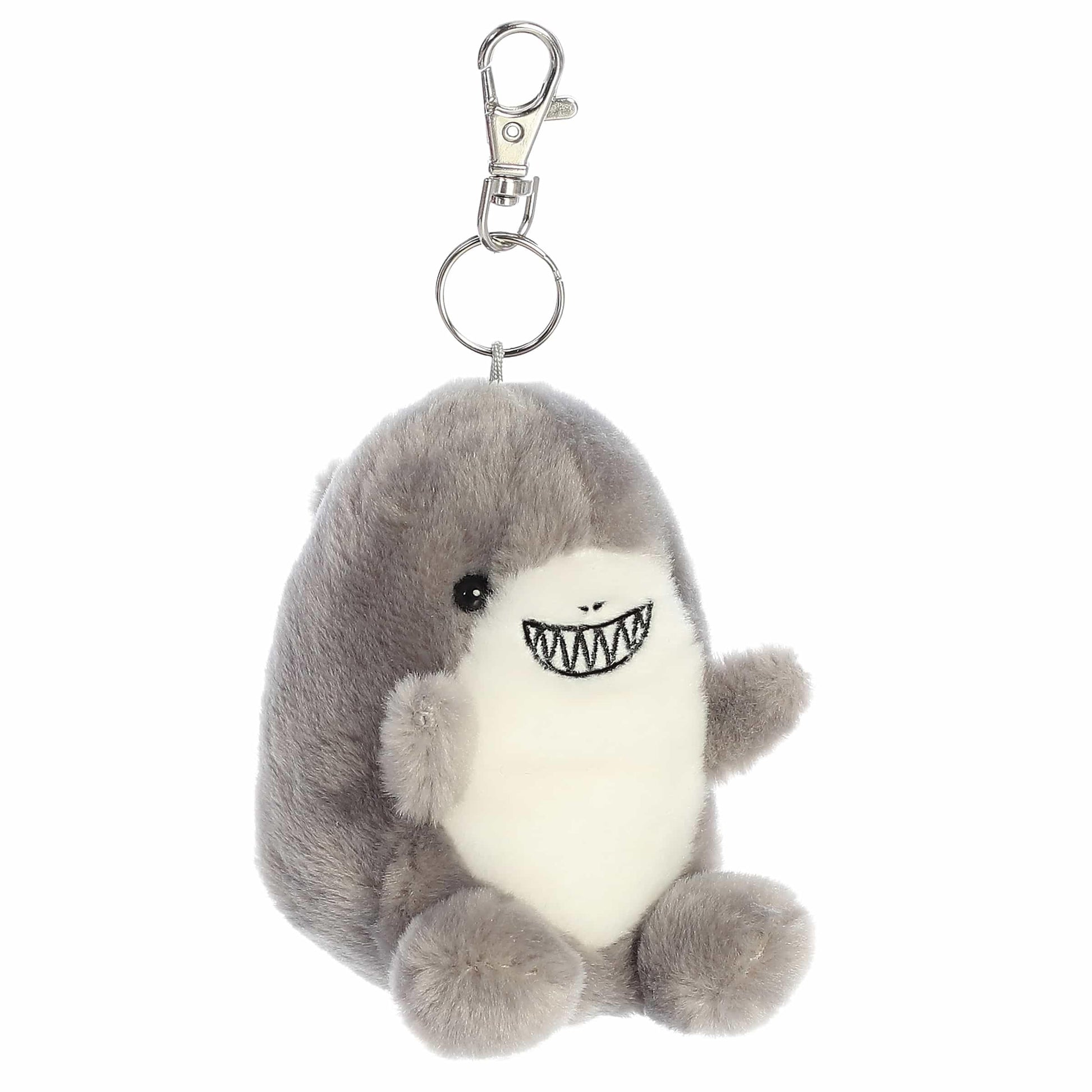 Aurora® Adorable Palm Pals™ Chomps Shark™ Clip-On- Fun Collectible Plush for Kids and Adult Collectors - Perfect for Backpacks and Birthday Gifts