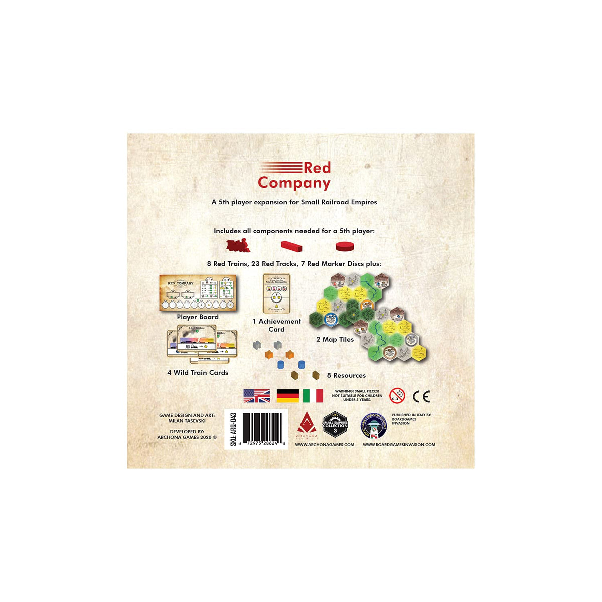 Archona Games Small Railroad Empires - Red Company, Multi