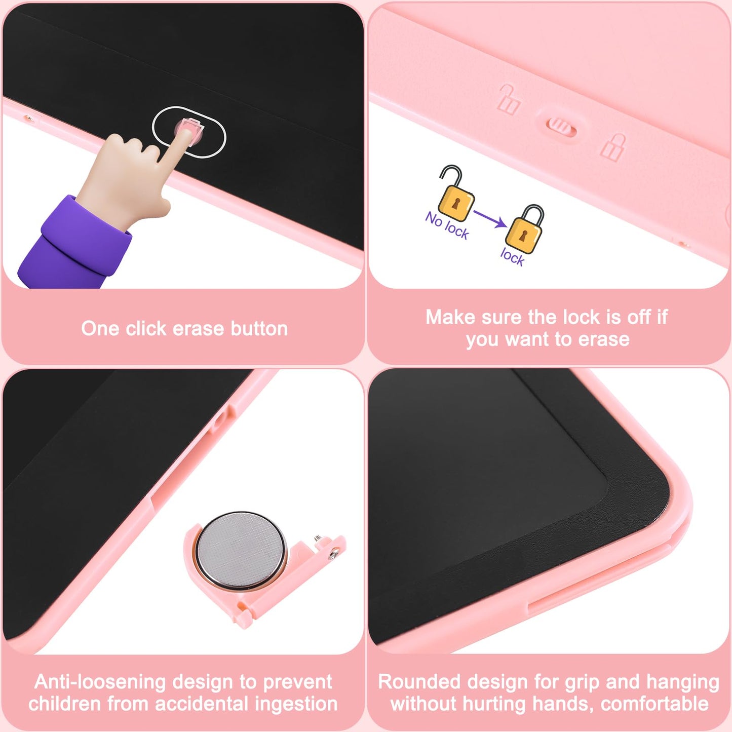 Drawing Tablet 16 Inch LCD Writing Tablet for Kids Adults, Girl Toys Doodle Board Christmas Gifts Sensory Toys for Ages 3-8 Road Trip Activities