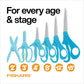 FISKARS® Magic Morph Kids Scissors - Image Moves when Tilted - Pointed-tip for Ages 4+ - Fun T-Rex Design - Back to School Supplies