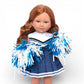 MBD Blue Cheerleader Fits 18 Inch Fashion Dolls