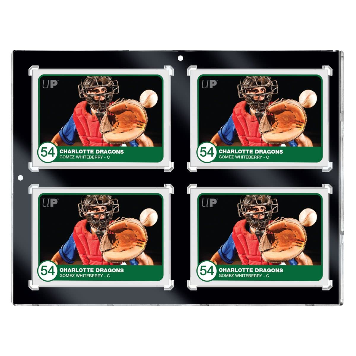 Ultra Pro 130PT 4-Card Black Border UV ONE-Touch Magnetic Holder