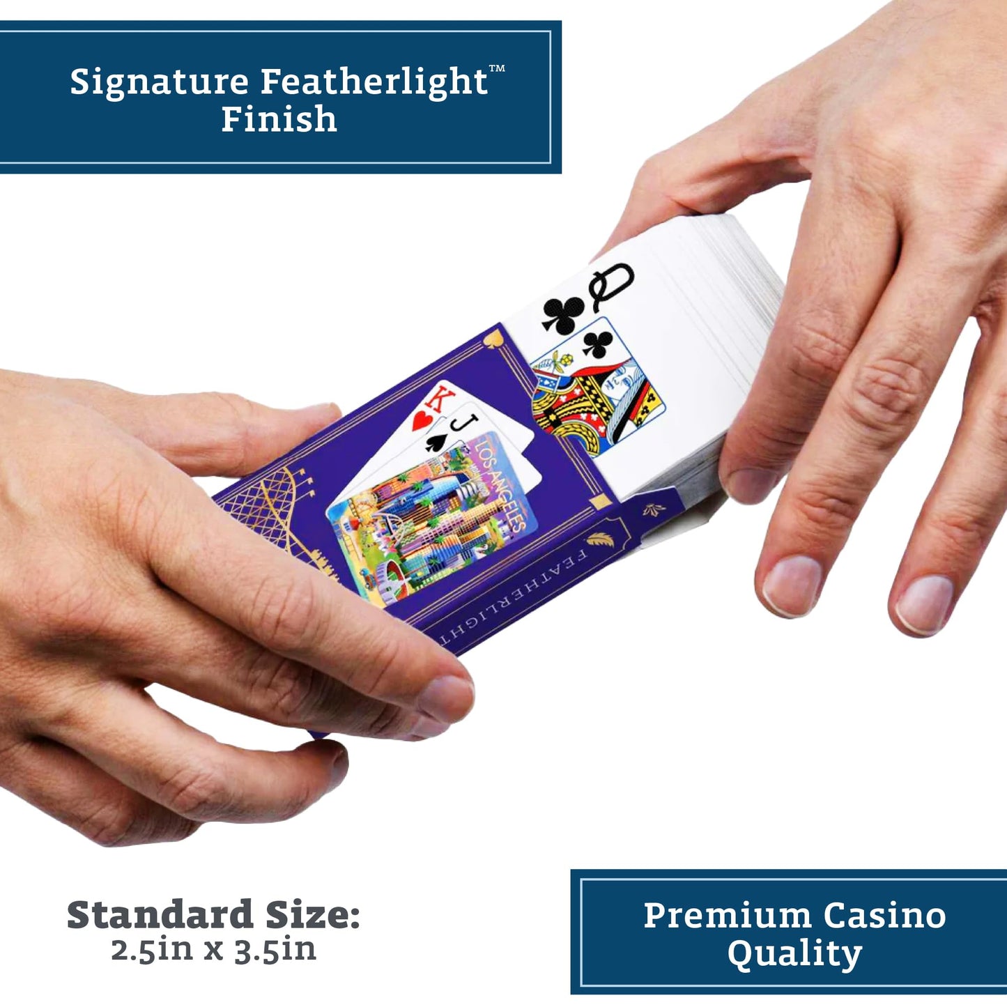 Boardwalk Puzzles Los Angeles, Featherlight Unique Playing Cards, Fun Themed Deck for Home and Travel
