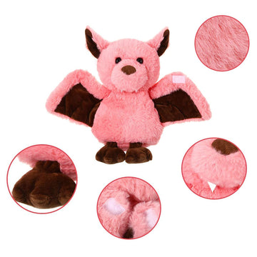 AngelGift Cuddly 11 inch Plush Bat Stuffed Animal Halloween Stuffed Animal Plush Toy Plush Animal Doll Bedtime Toys Birthday Xmas Furry Gifts