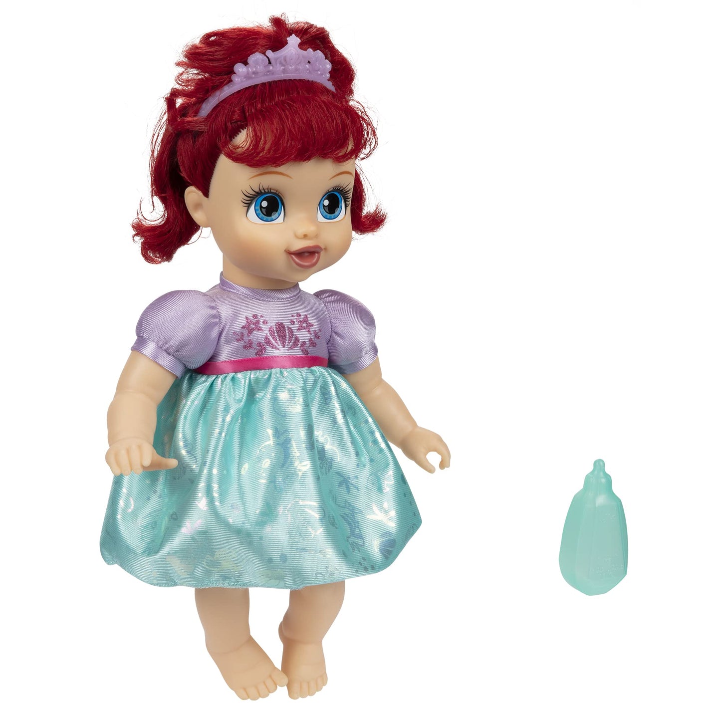 Disney Princess Ariel Baby Doll with Baby Bottle & Tiara