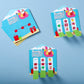 Big Dot of Happiness Tropical Christmas - Beach Santa Holiday Party Game Pickle Cards - Pull Tabs 3-in-a-Row - Set of 12