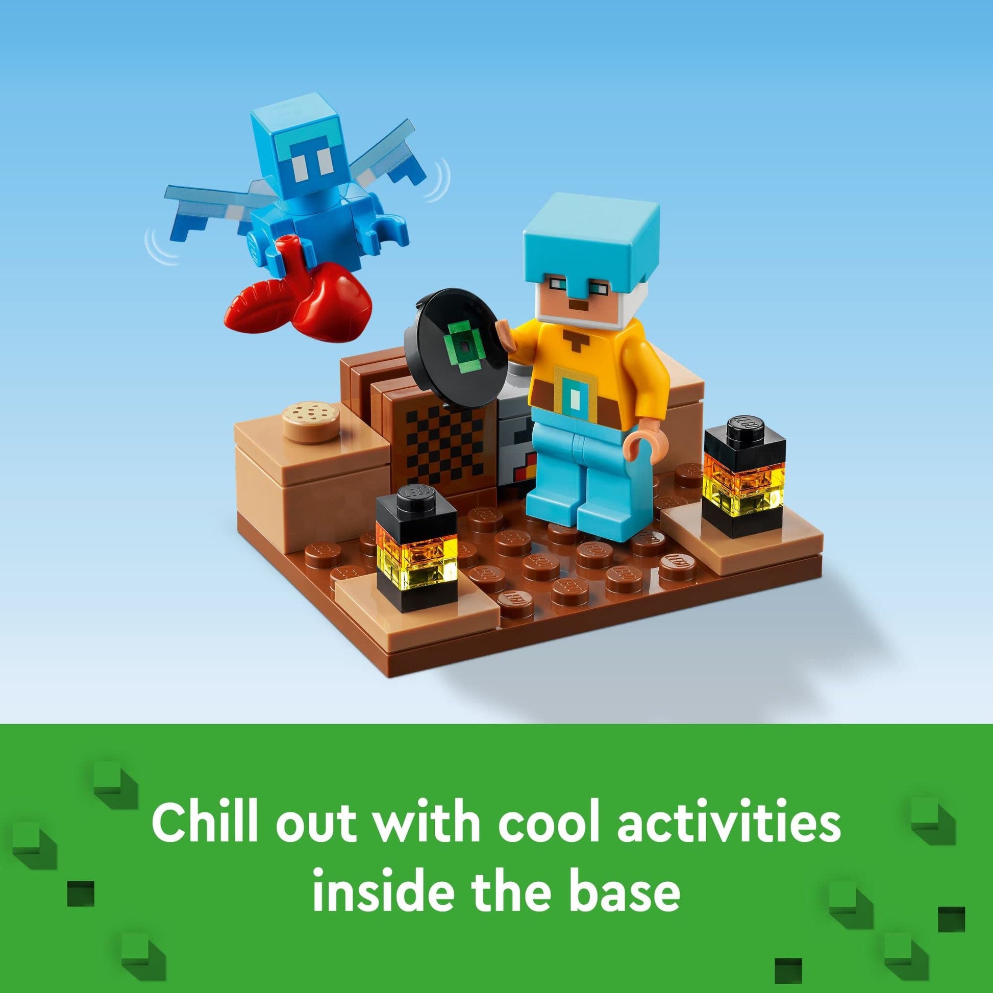 LEGO Minecraft The Sword Outpost 21244 Building Toys - Featuring Creeper, Warrior, Pig, and Skeleton Figures, Game Inspired Toy for Fun Adventures