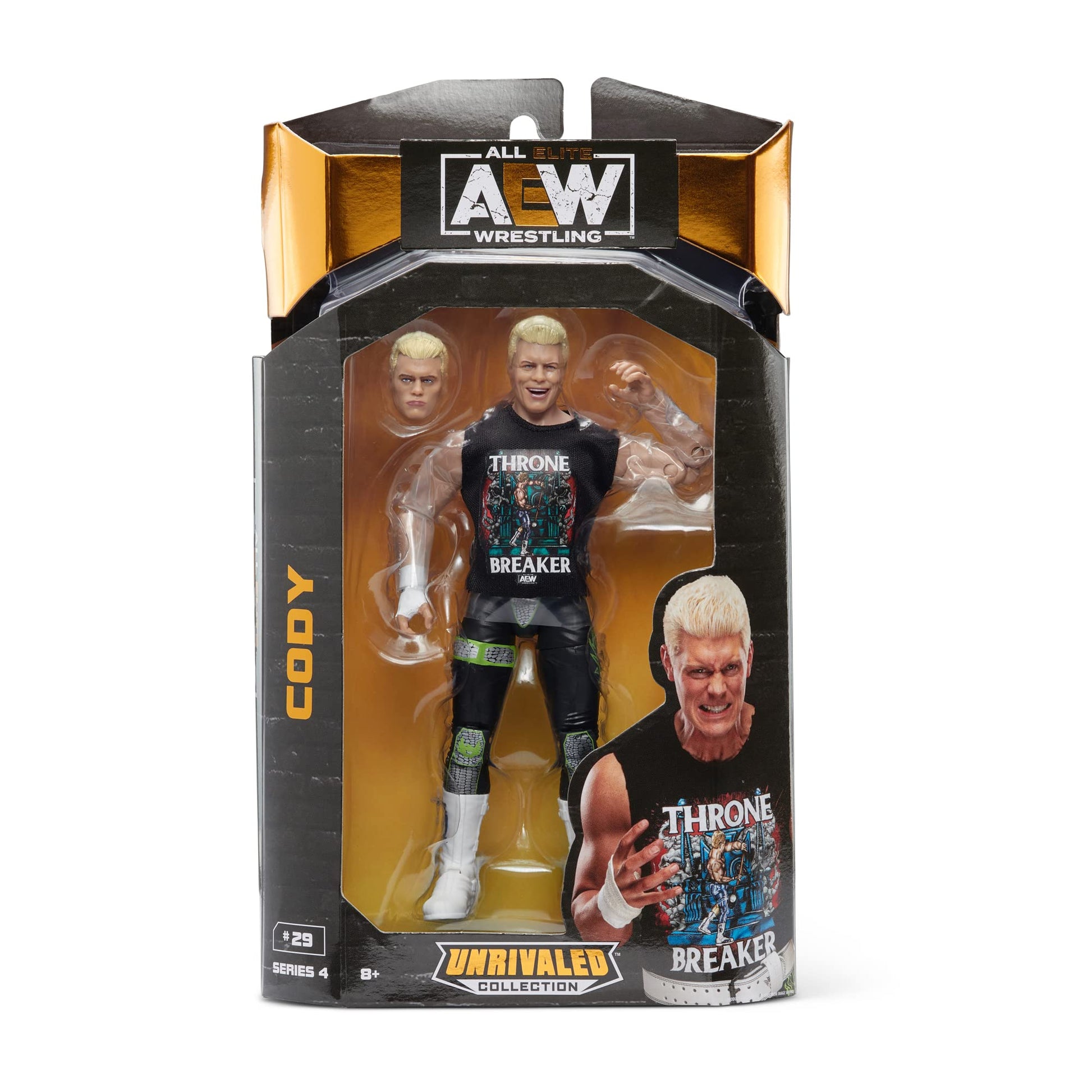 AEW AEW0027 Unrivaled Collection Cody Rhodes-6.5-Inch Action Figure-Series 4