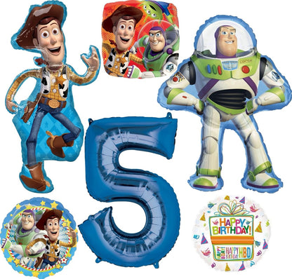 Woody and Buzz Lightyear's 5th Birthday Party Supplies Balloons Decorations