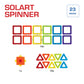 GeoSmart Solar Spinner 23-Piece GeoMagnetic STEM Building Set with Spinner