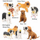 Liberty Imports 18PCS Large Dog Figurines Playset, 4" Realistic Puppy Toy Animals, Big Plastic Dog Breed Figures, Party Favors, Cake Toppers, Kids