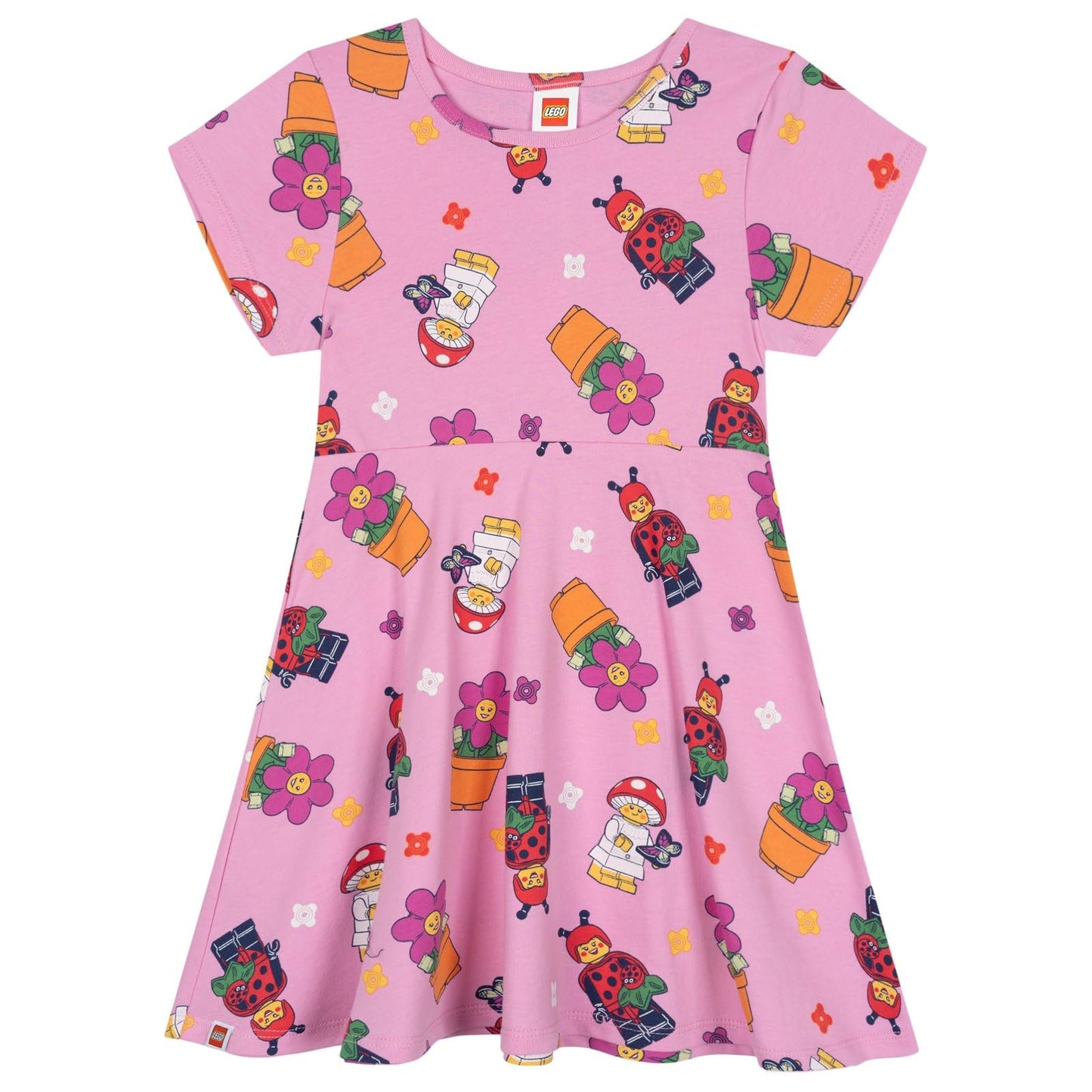 LEGO Big Girls' Skater Dress Pink Ladybug Girl 14-16