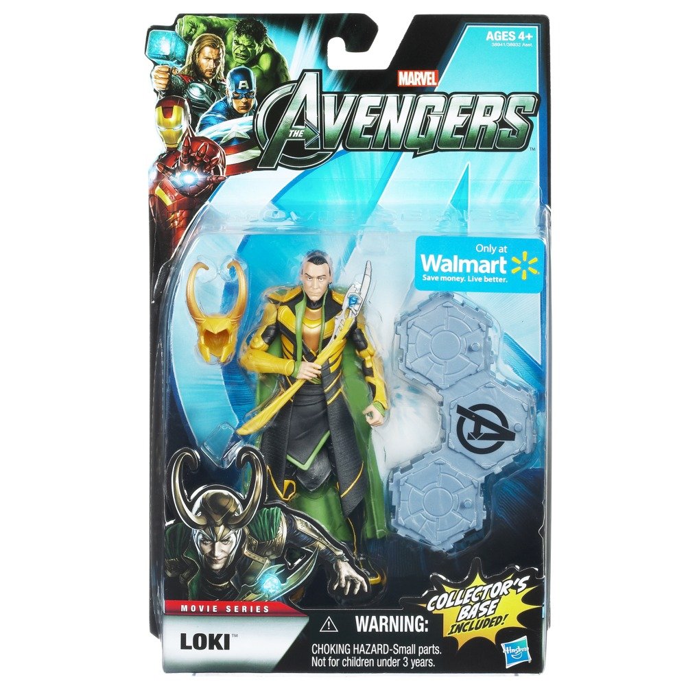 Marvel Legends Avengers Movie Exclusive 6 Inch Action Figure Loki Includes Collectors Base